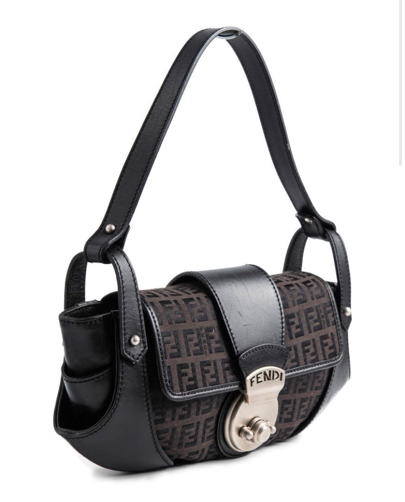 FENDI FF ZUCCHINO COMPLIATION SHOULDER BAG - Product Image 2