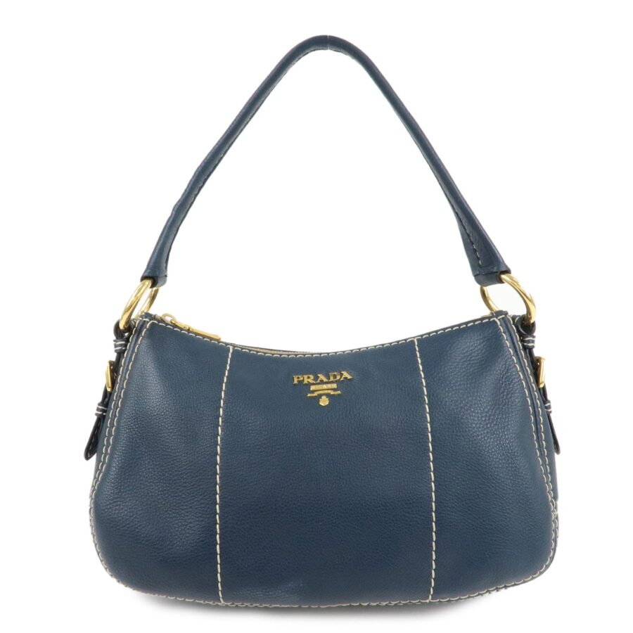 Prada Shoulder Bag blue – front view