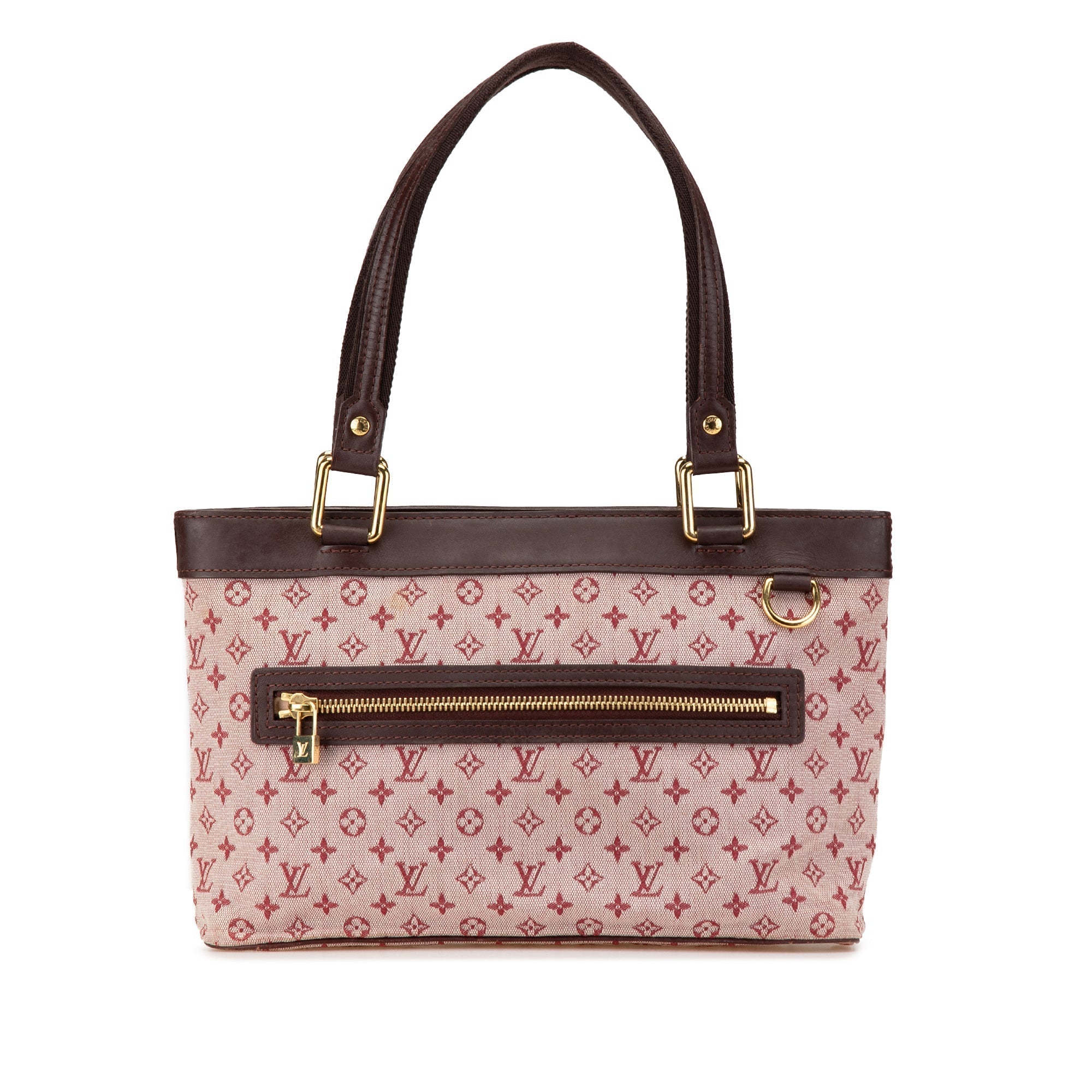 Red Louis Vuitton Monogram Mini Lin Lucille PM Handbag - Product Image 2