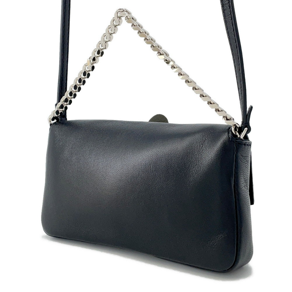 Fendi Monster Micro Bucket Shoulder Black8m0354 Leather
