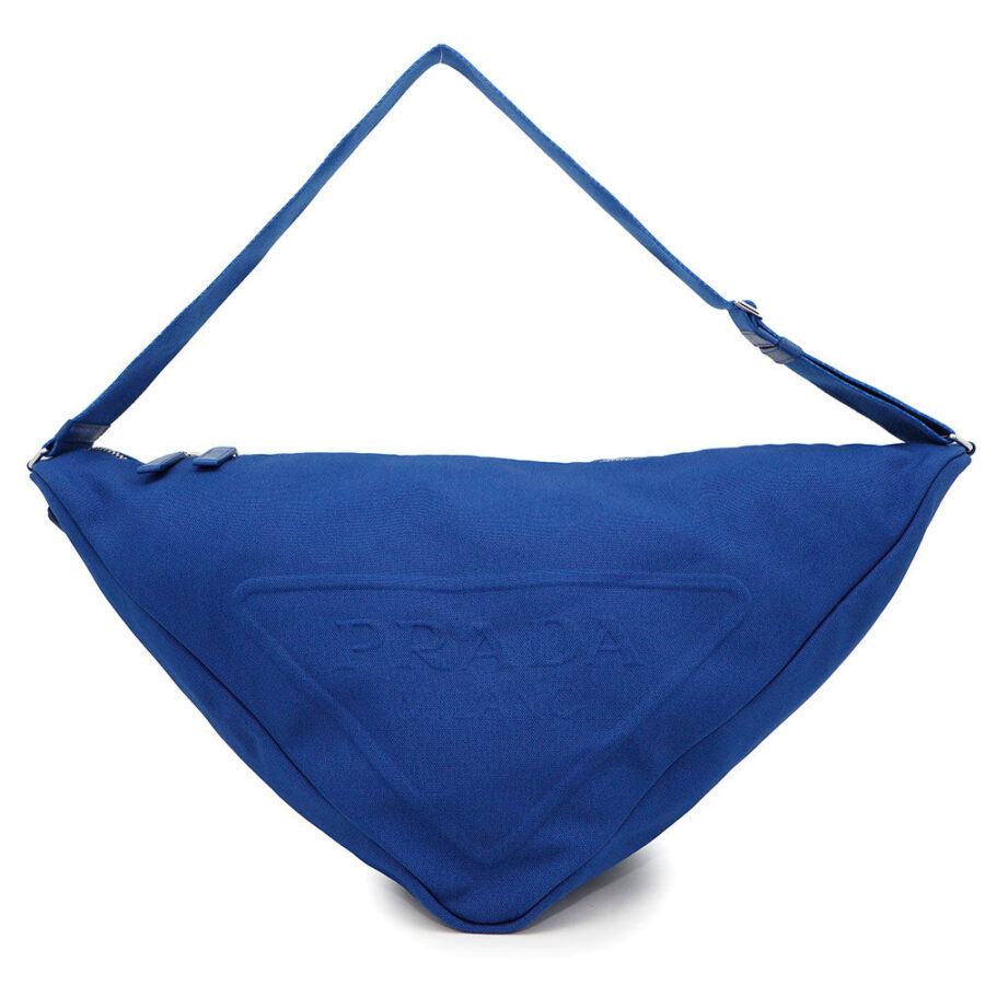 Prada Messenger blue bag – front view
