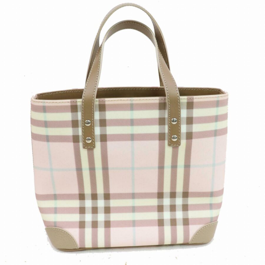 Burberry London Tote Bag Pink PVC (SHC1-14353) | Studio Nafay