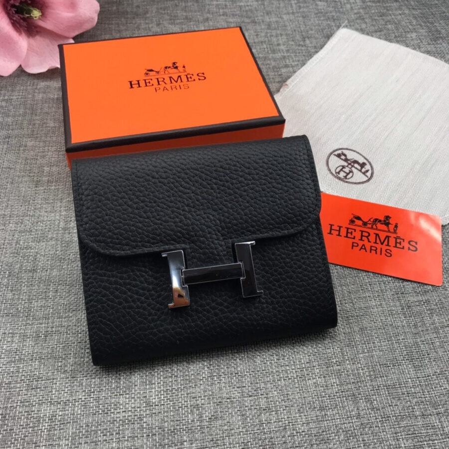 Hermes Constance black bag – front view