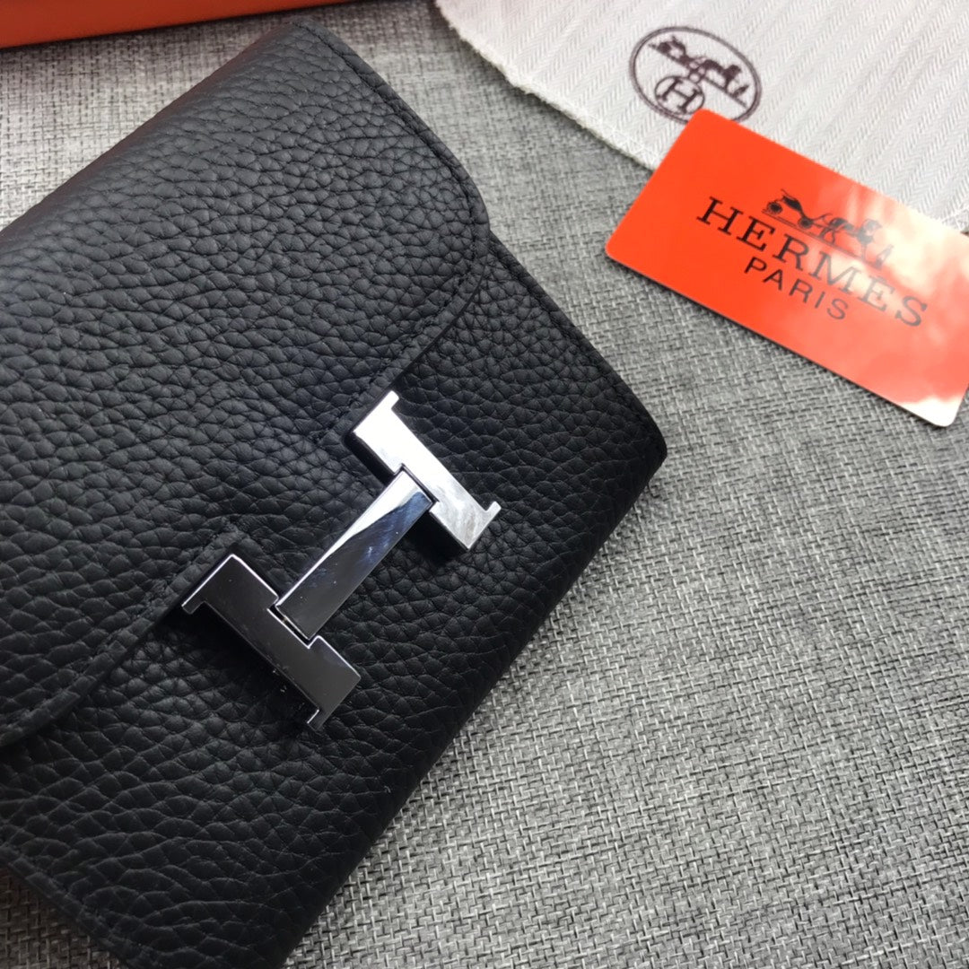 HM Constance 13 Black Grained Calfskin
