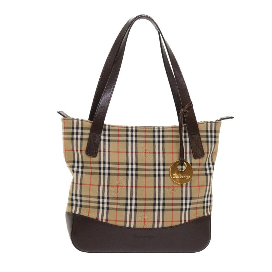 BURBERRY Haymarket Handbag | Studio Nafay