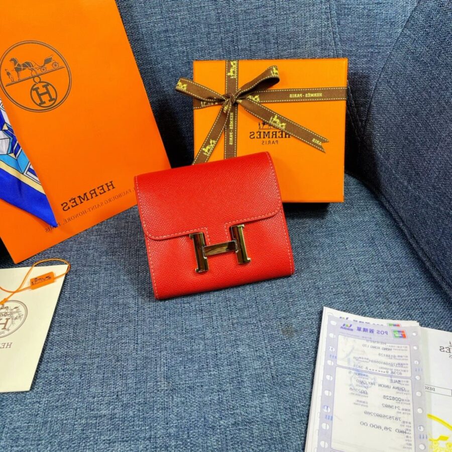 Hermes Constance gold bag – front view