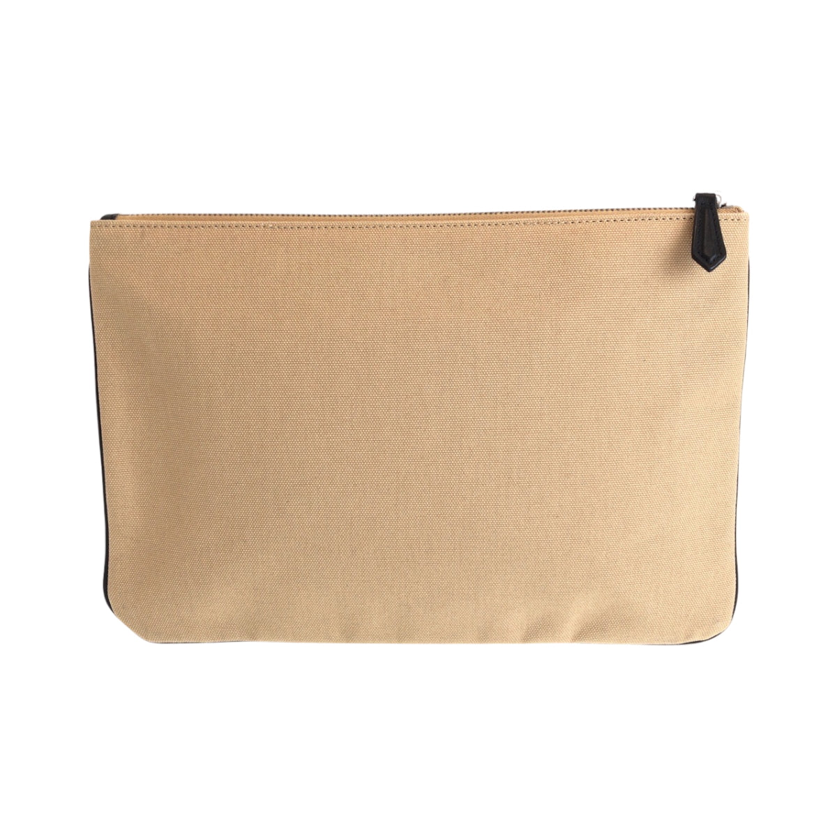 Fendi Clutch Bag Canvas Beige Silvermetal Clutch Bag Business Bag P…