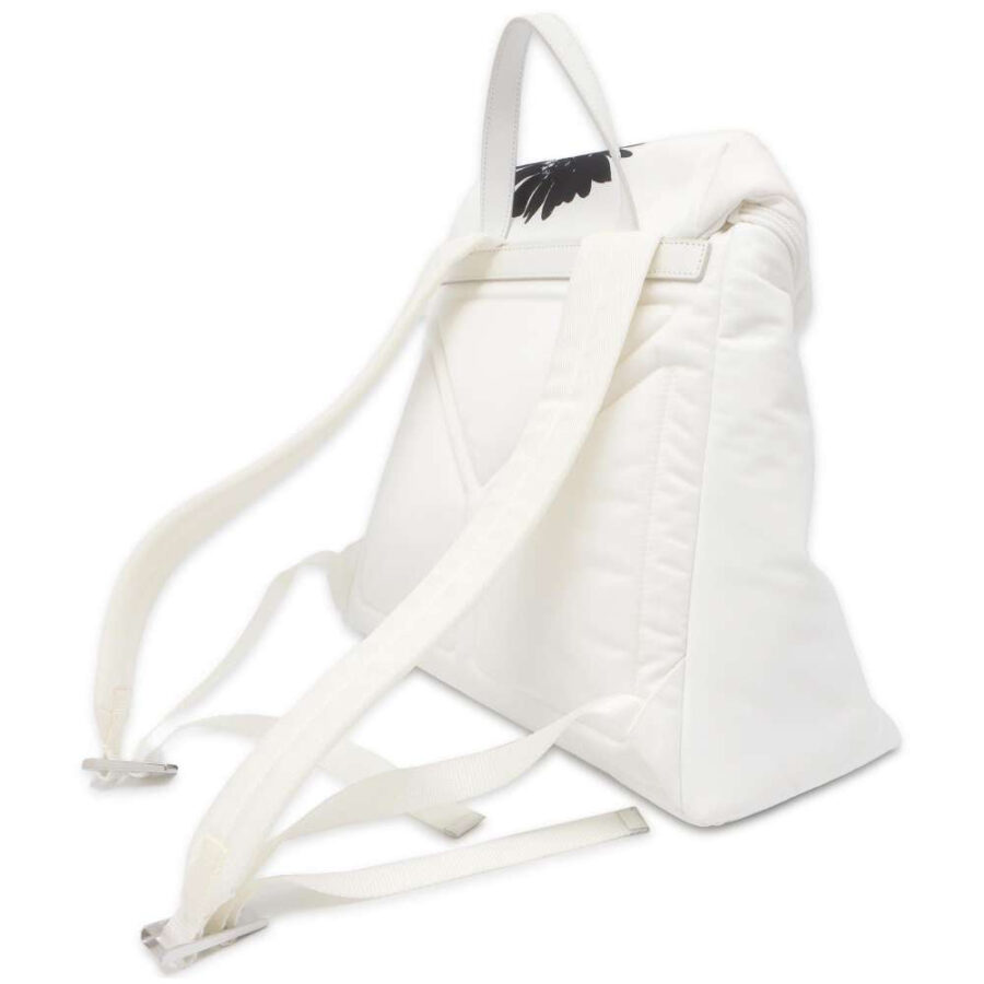 Prada Backpack white bag – front view