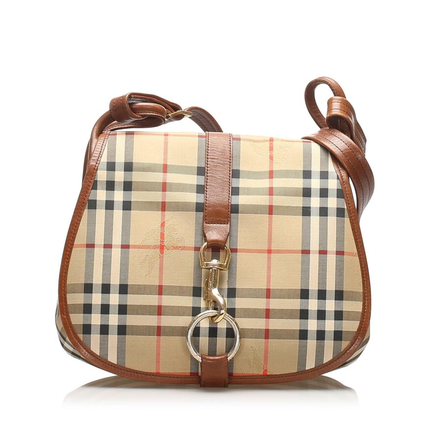 Burberry Haymarket Check Canvas Crossbody Bag | Studio Nafay