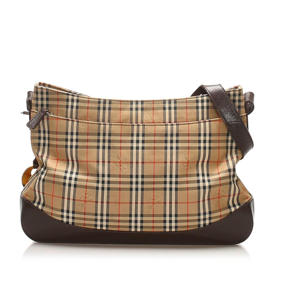 Burberry Haymarket Check Canvas Shoulder Bag | Studio Nafay