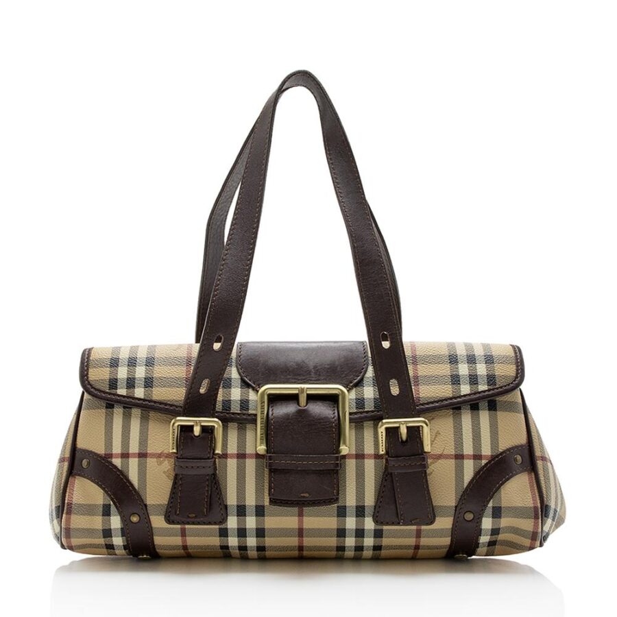 Burberry Haymarket Check Satchel | Studio Nafay