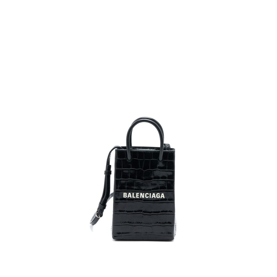 Balenciaga Pouch black bag – front view