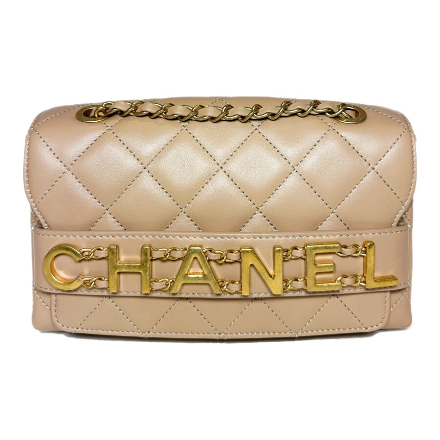Chanel Flap Bag beige – front view