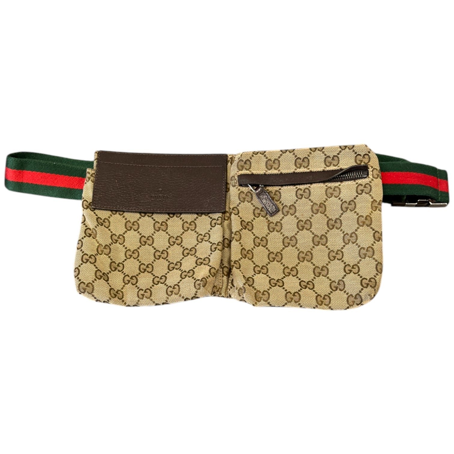 Women’s Gg Supreme Double Pocket Belt Bag Beige