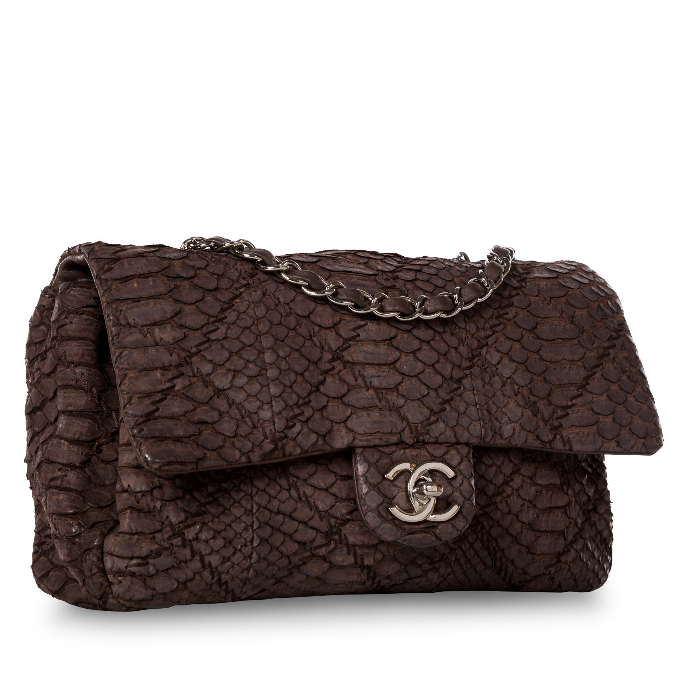Classic Flap Bag Python