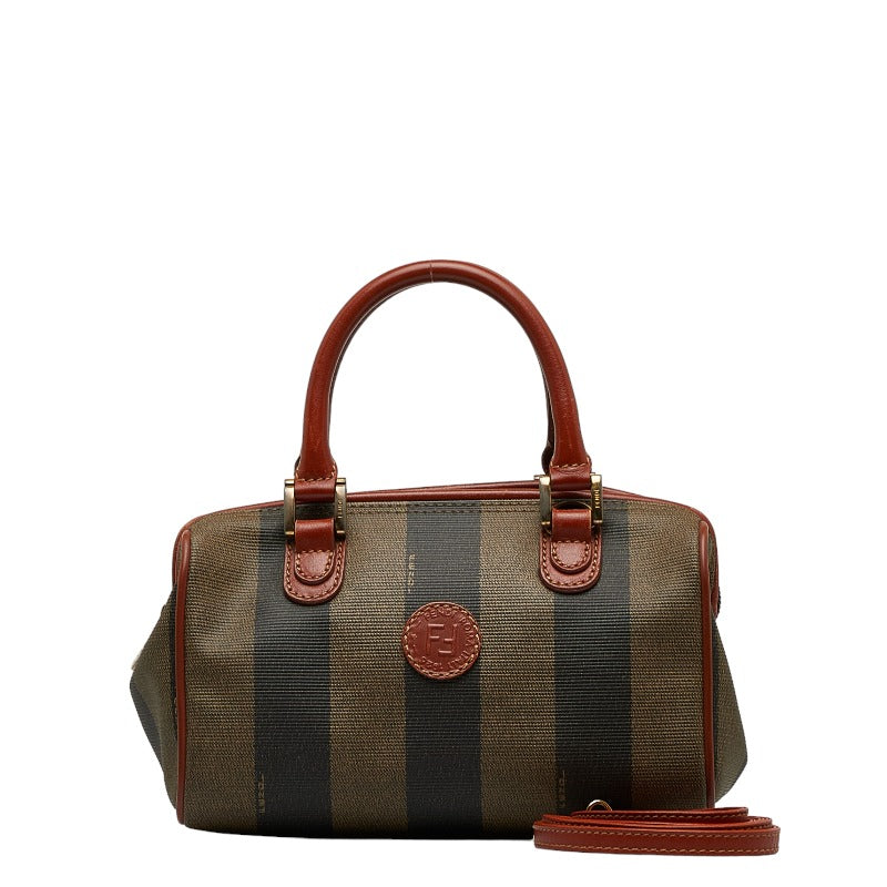 Fendi Mini Handbag Shoulder Bags 2WAY Brown PVC Leather Ladies | Studio Nafay