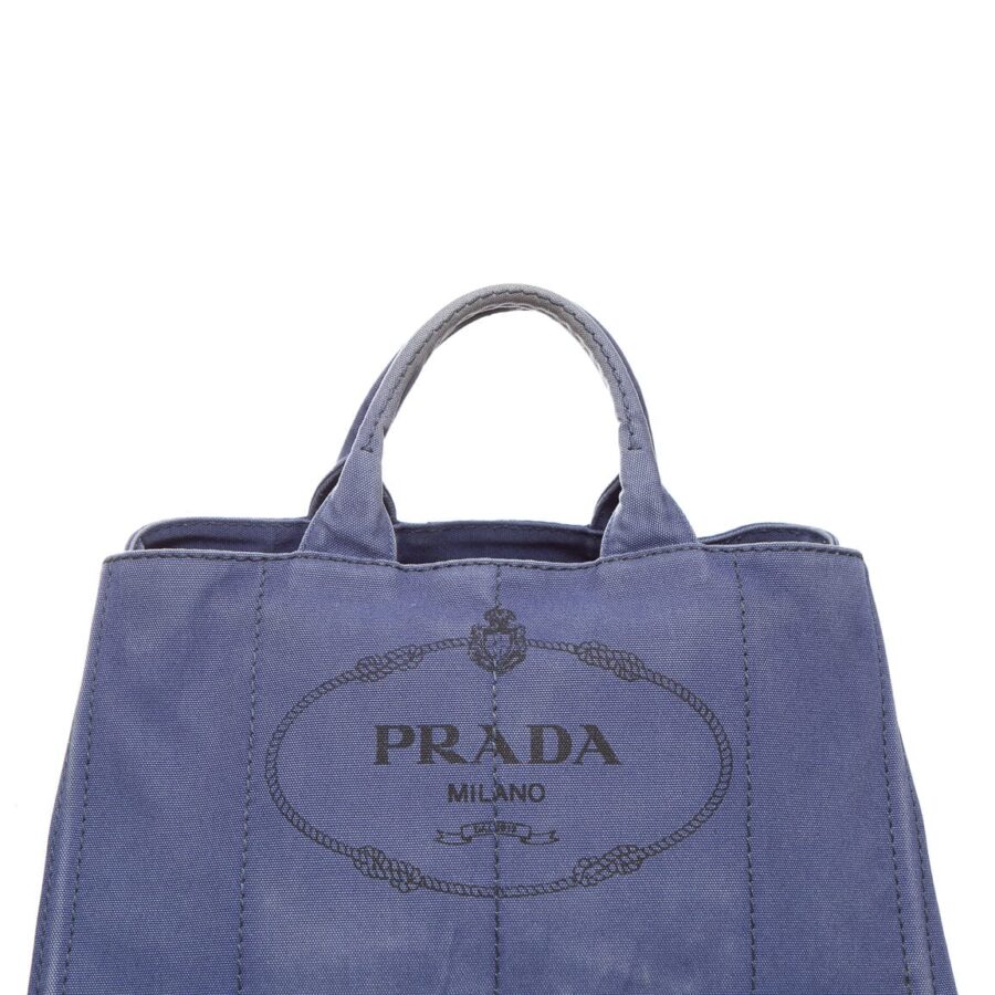 Prada Tote blue bag – front view