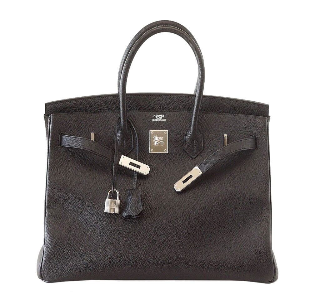 Hermesbirkin 35 Bag Black Epsom PHW