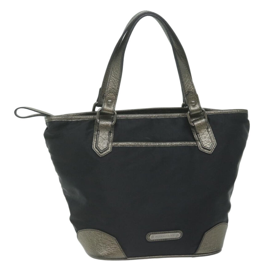 BURBERRY Hand Bag Nylon Black Auth hk1019 | Studio Nafay