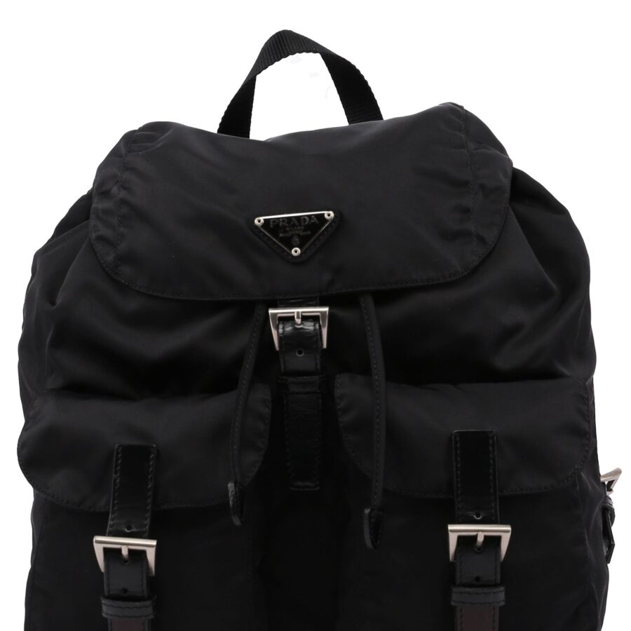 Black Tessuto Nylon Backpack | Studio Nafay