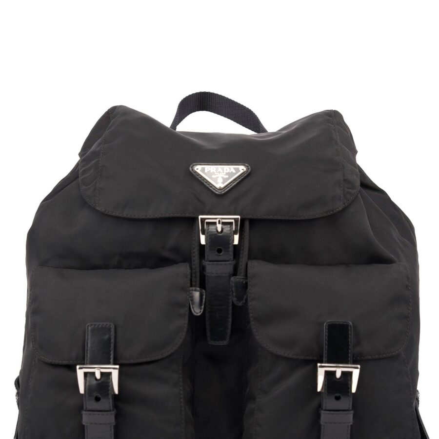 Black Tessuto Vela Backpack | Studio Nafay