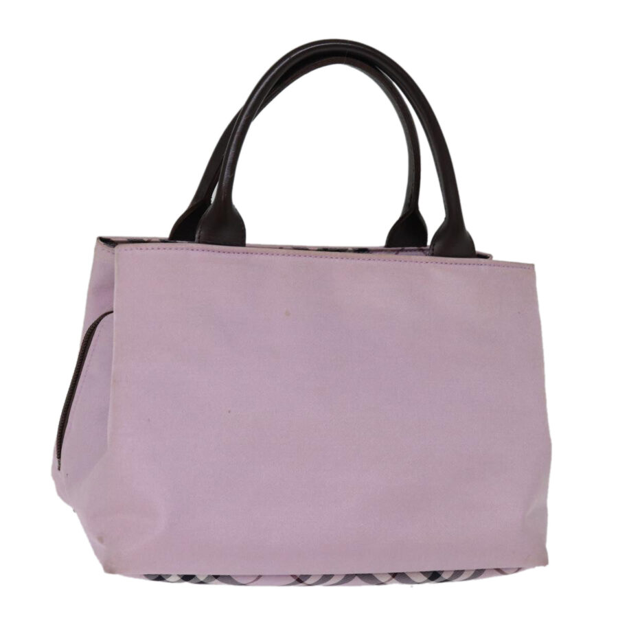 Burberry Nova Check Blue Label Hand Bag Nylon Pink Auth yk12779 | Studio Nafay
